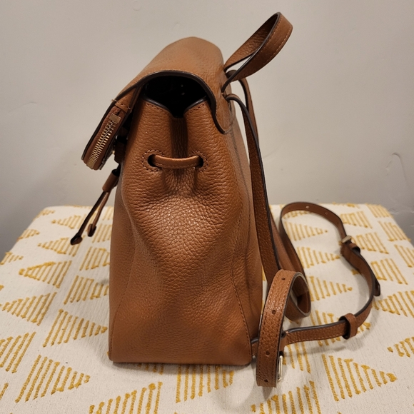 Kate Spade Leather Backpack Leila Medium Flap - Picture 3 of 8